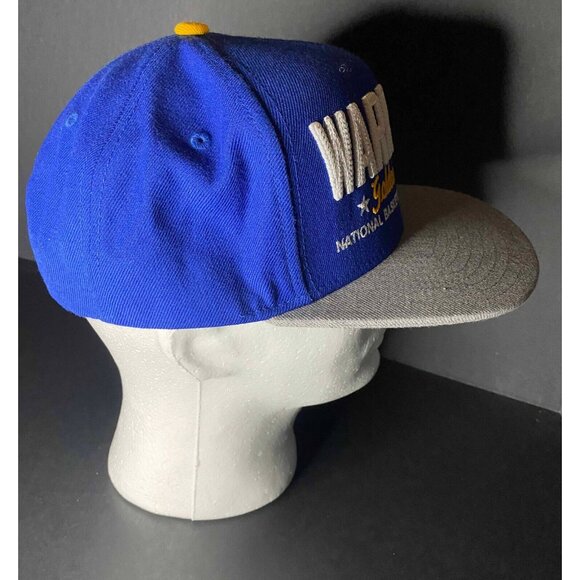 Adidas NBA Golden State Warriors Blue & Gold Embroidered Mens Snapback Hat - Picture 4 of 6